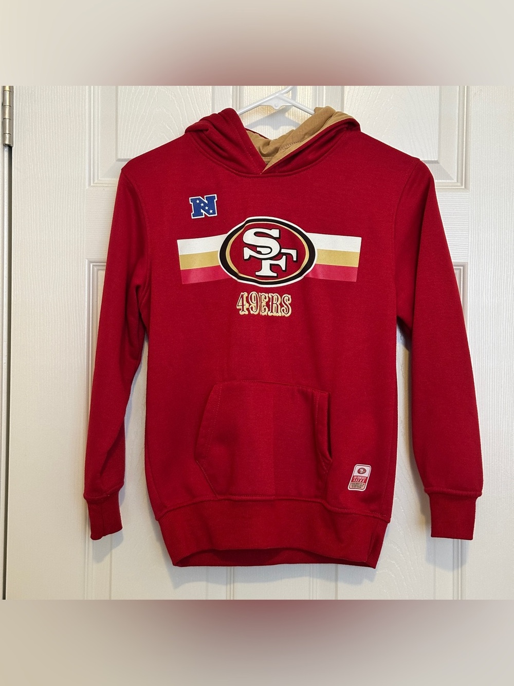 NFL San Francisco 49ers Hoodie Kids 10-12 Preowned Good